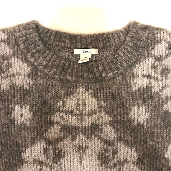 Lewit Wool Jacquard Long Sleeve Pullover sweater - Picture 3 of 8